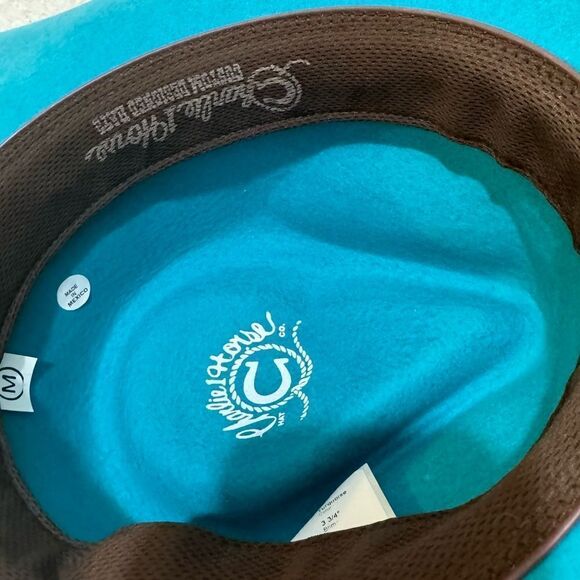 Charlie 1 Horse Turquoise White Sands Felt Hat size M - Picture 4 of 12